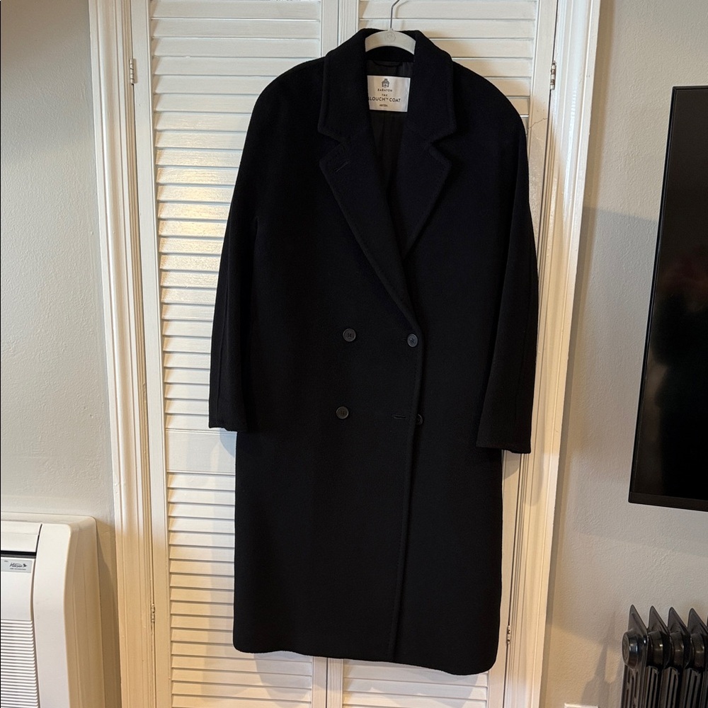 Aritzia Babaton Slouch Wool Coat in Black Size M (NWOT)